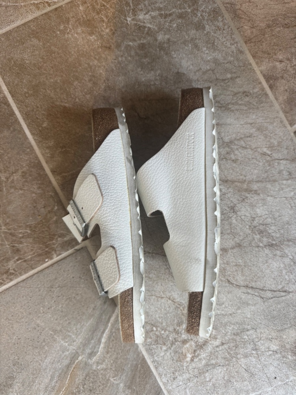 Arizona Leather Birkenstocks white size 8 - Picture 4 of 6